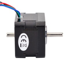 STEPPERONLINE Nema 17 Stepper Motor Dual Shaft 37oz.in 0.4A 34mm DIY 3D Printer