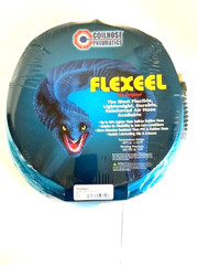 Coilhose Pneumatics PFE40504T FLEXEEL 1/4 x 50′ Hose 1/4″ MPT Fittings Blue