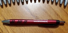Lot of 25 Misprint Ergonomic Mantaray Stylus Click Pen -New – Black Ink – Grips