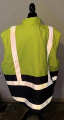 NWOT~ 5X High Visibility Safety Full Zip Vest Puffer Sleeveless Jacket