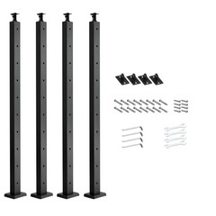 Uimoso 36x2x2 In Horizontal-Hole Cable Railing Post for Decks and Stairs