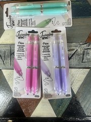 Journaling by INC Prism Retractable Gel Pens 0.7mm Black Ink Three 2-Pack