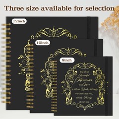 CWEGSJ Memorial Gifts In Memory of Loved One Scrapbook Album 10×10, Black