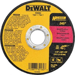 4-1/2 Inch Cut-Off Wheel, Angle Grinder Cutting Disc, General Purpose, 5-Pack