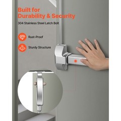 Uimoso Push Bar Panic Exit Device for 28″ Doors with Vertical Top Rod