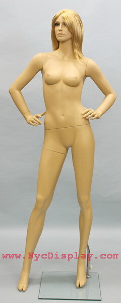 New 5 ft 10 in Female Mannequin Skin tone Face Make up Torso Body Form SFE-51FT