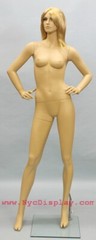 New 5 ft 10 in Female Mannequin Skin tone Face Make up Torso Body Form SFE-51FT
