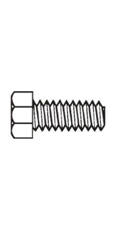 5/16-24 x 1″ Hex Head Cap Screw Unslotted Acetal Fastener N58050