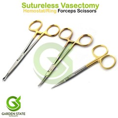 Sutureless Vasectomy Hemostat – Ring Forceps Urology Dissecting Scissors