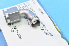 Carlisle Radius Right Angle TNC Male to TNC Female Adapter 50 Ohm 18 GHz