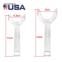 Dental Intraoral Cheek Retractor T Shape Mouth Lip Opener Large/Small Size Clear