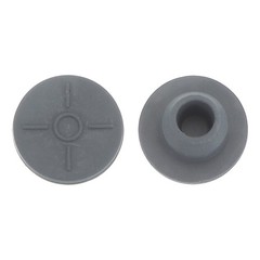 13mm Vial Rubber Stoppers, 100 Pack Mushroom Injection Ports Stopper, Gray