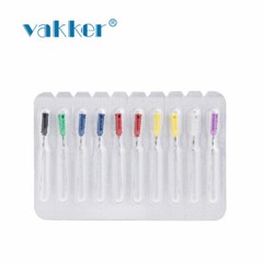 10pc Dental Nerve Barbed Broaches Endodontic Needles Root Canal Hand Use 21/25mm