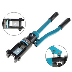 16 Ton Hydraulic Wire Battery Cable Lug Terminal Crimper & Improved 13 Dies