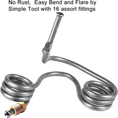 25 Ft of 3/16” Double Walled Brake Line Tubing Kit – Zinc-Coated 3/16 Steel Tub