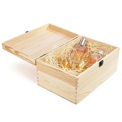yarlung Unfinished Wooden Box with 11.8 x 7.9 x 5.9 inches, Light Brown