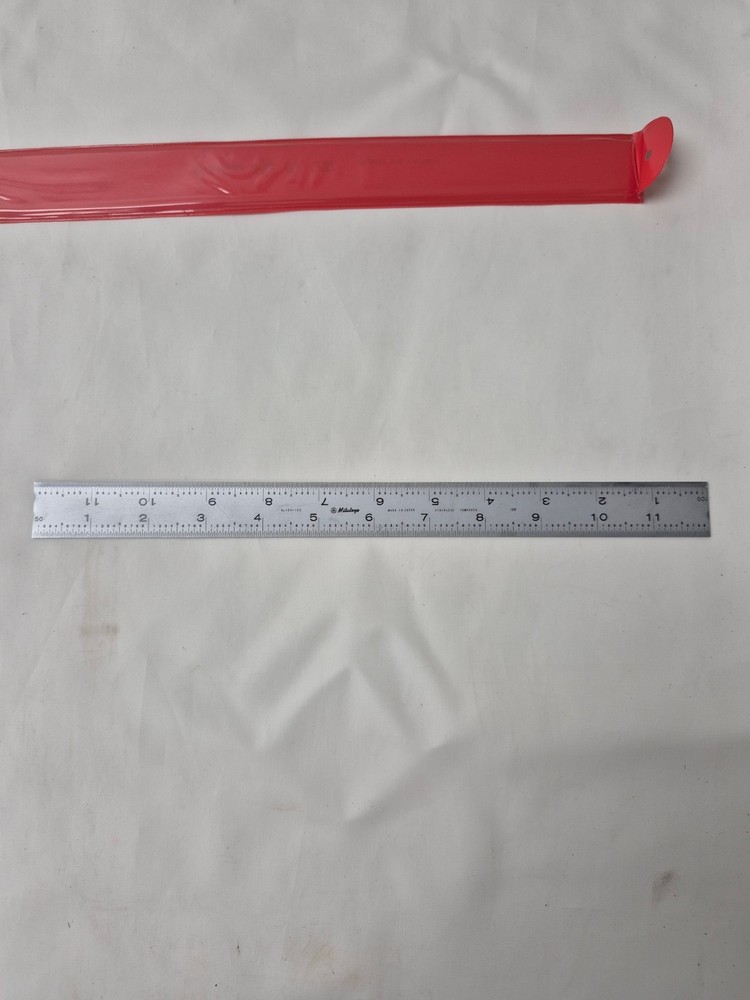 Mitutoyo 182-122 Steel Rule 12 Inch 16R Satin Chrome Stainless NEW