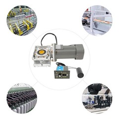 Worm Gear Reducer Motor with Speed Controller 1:50 Reduction 370W 27 r/min 65 NM