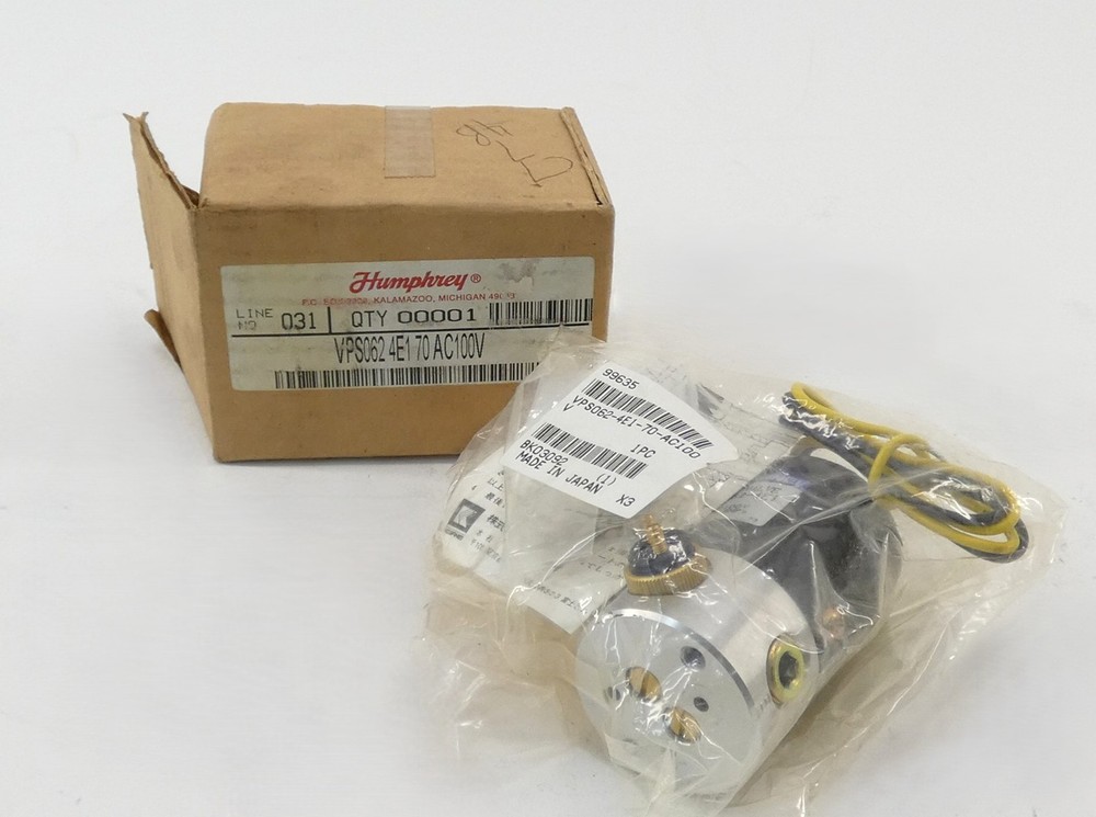 Koganei VPS062-4E1-70 Pneumatic Air Solenoid Valve 100VAC – NEW Surplus!