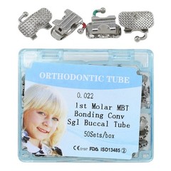 USA Dental Orthodontic Buccal Tubes MBT Roth 022 1st 2nd Molar Bondable Single