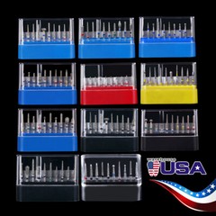 10pcs AZDENT Dental Diamond Bur FG Drills for High Speed Handpiece Polishing Bur