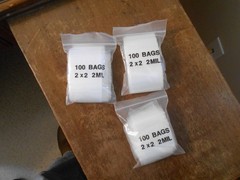 2″x2″ Clear 2 Mil Zip Bags Poly Plastic Reclosable Mini Small Baggies