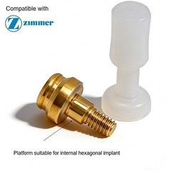 Titanium Dental locator Attachment abutment for Zimmer TSV Inter Hex 3.5/4.5mm