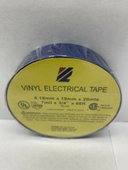 VINYL PVC ELECTRICAL TAPE 3/4″X 66′, FLAME RETARDANT, 1 ROLL BLUE