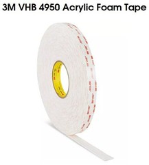 3M 4950 VHB Double Sided Tape 3/4″ x 36 Yards White Heavy Duty Mounting NEW