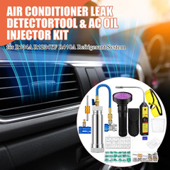 Ac Leak Detector Kit, R1234Yf R134A R410A Ac Oil UV Dye Injector