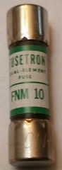 Fusetron FNM-10 Amp Fuses 250 Volts Set of 3 Fuses New