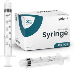 3mL Luer Lock Syringe (No Needle) | Professional, Industrial & Personal Use | 10