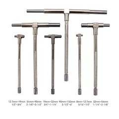 Telescoping Gage Set 5/16″ – 6″ / 8mm-150mm Range 6pcs with Pouch Carbon Steel
