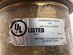 Preferred Utilities ANTI SIPHON valve 3/4″ ANTI SYPHON FUEL OIL New Old Stock