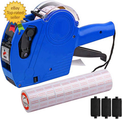 MX-5500 8 Digits Price Tag with 5000 Sticker Labels and 3 Ink Refill, Label Make