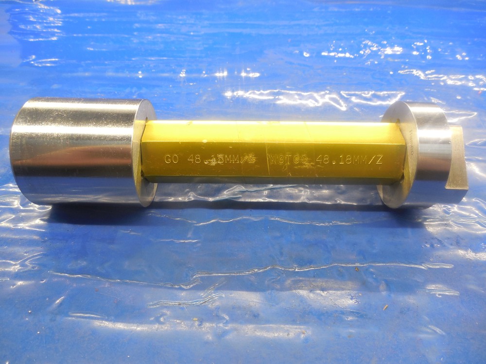 48.150 & 48.180 CLASS Z METRIC PIN PLUG GAGE GO NO GO 48.000 +.150 48 mm 1.8957