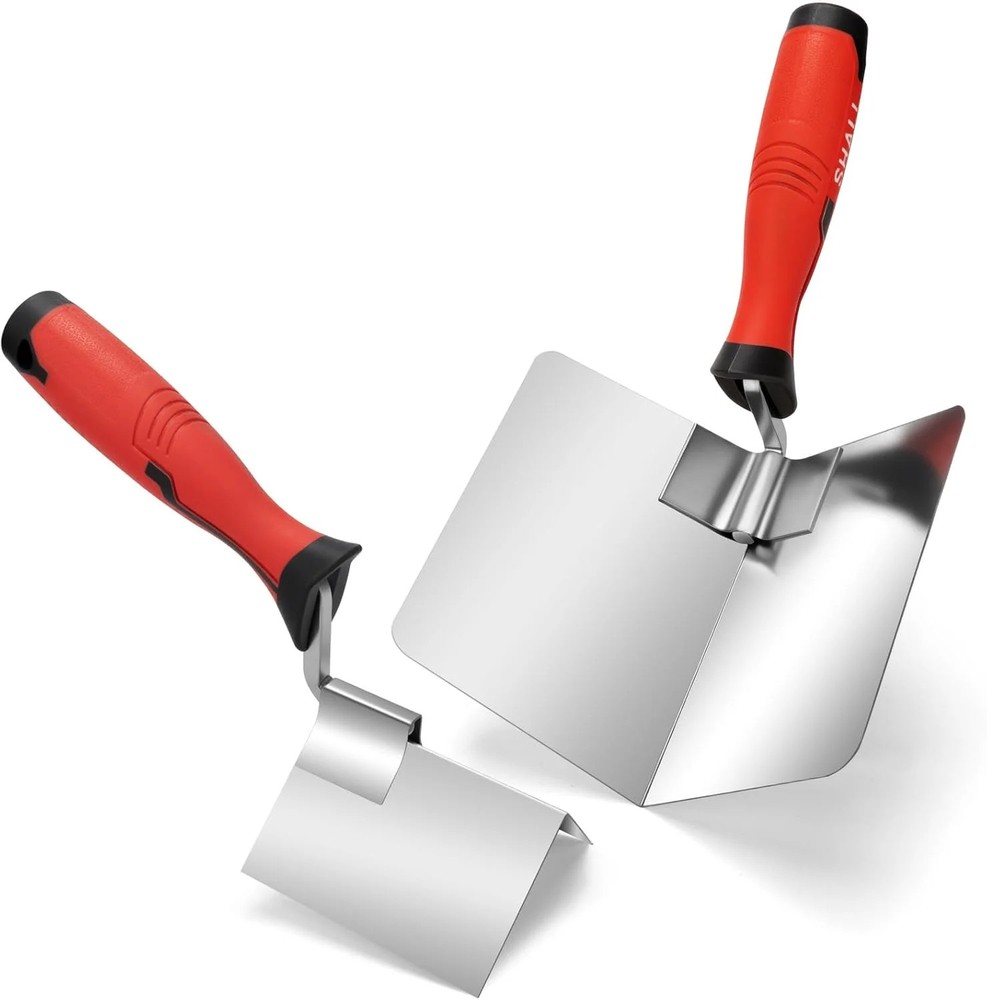 SHALL 2-Piece Drywall Corner Tool Set, 5” Outside Corner Knife & 3-1/2” Inside