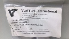 VariTech 5015006026 Heater Shim 0.010″ Angled 3″ Length Novellus 15-00554-31