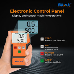 Elitech LMC-100F+ 110 lb Digital Refrigerant Charging Scale HVAC Freon w/ Case