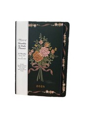 Lady Jayne Monthly & Weekly Planner 12 Months Jan-Dec 2026 Monthly, Weekly 8×6”