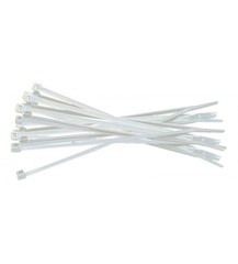 1000 PCS 8″ 18 Lbs Nylon Natural White Wire Cord Cable Tie Zip Self Lock Secure