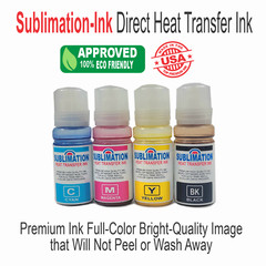Epson Printer with Sublimation ink Heat Transfer Print + T-Shirt Bundle
