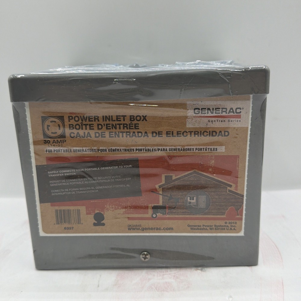 Generac 30A Outdoor Generator Power Inlet Box 6337 NEW Sealed!