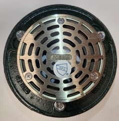 4″ NO-HUB FLOOR DRAIN WHIT 5″ ADJUSTABLE NIKALOY STRAINER WHIT 1/2″ TRAP PRIMER