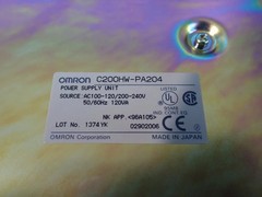OMRON C200HW-PA204 POWER SUPPLY UNIT 12250980450
