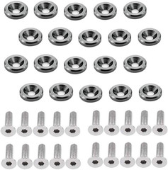 20PCS M6 Engine Bay Dress-Up Fender Washer Bolt Kit Aluminum Set