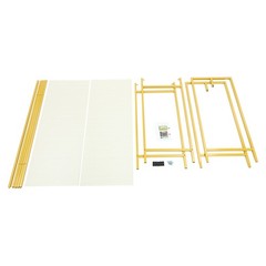 120*45*190cm Clothing Display Rack 20mm Square Tube Garment Rack For Shop & Home