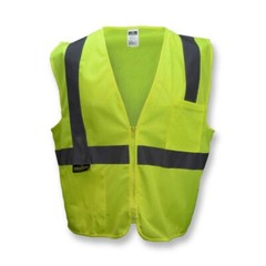 2 Pockets Mesh High Visibility Safety Vest, ANSI/ ISEA 107-2015-(SV2ZGM)