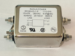 Astrodyne TDI RP230-6.5-1-S Dual Stage Power Line Filter 6.5A 1 nF Ycap M4 Stud