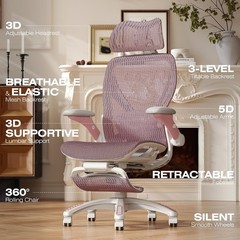ELABEST X100 Ergonomic Mesh Office Chair with Footrest